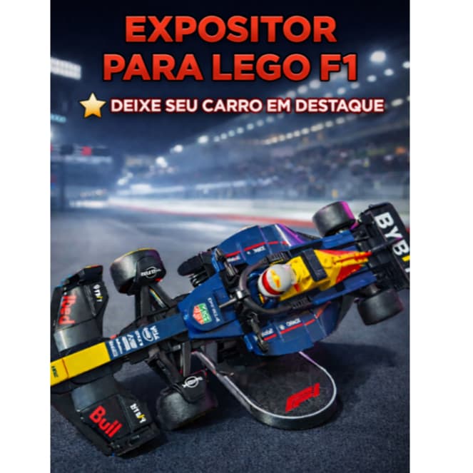 Suporte Expositor para F1 Speed Champions Lego De Mesa