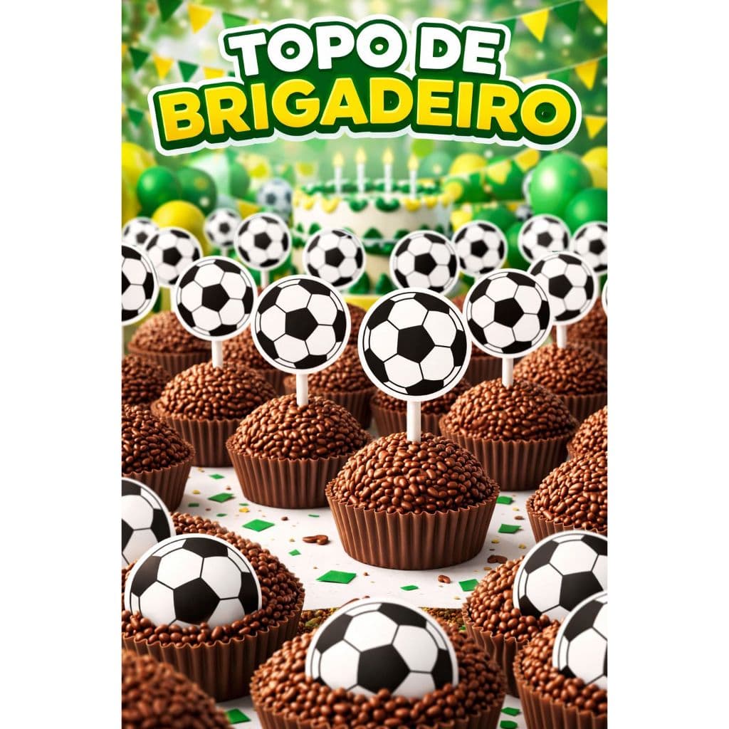 Tags Toppers Para Doces Docinho Futebol