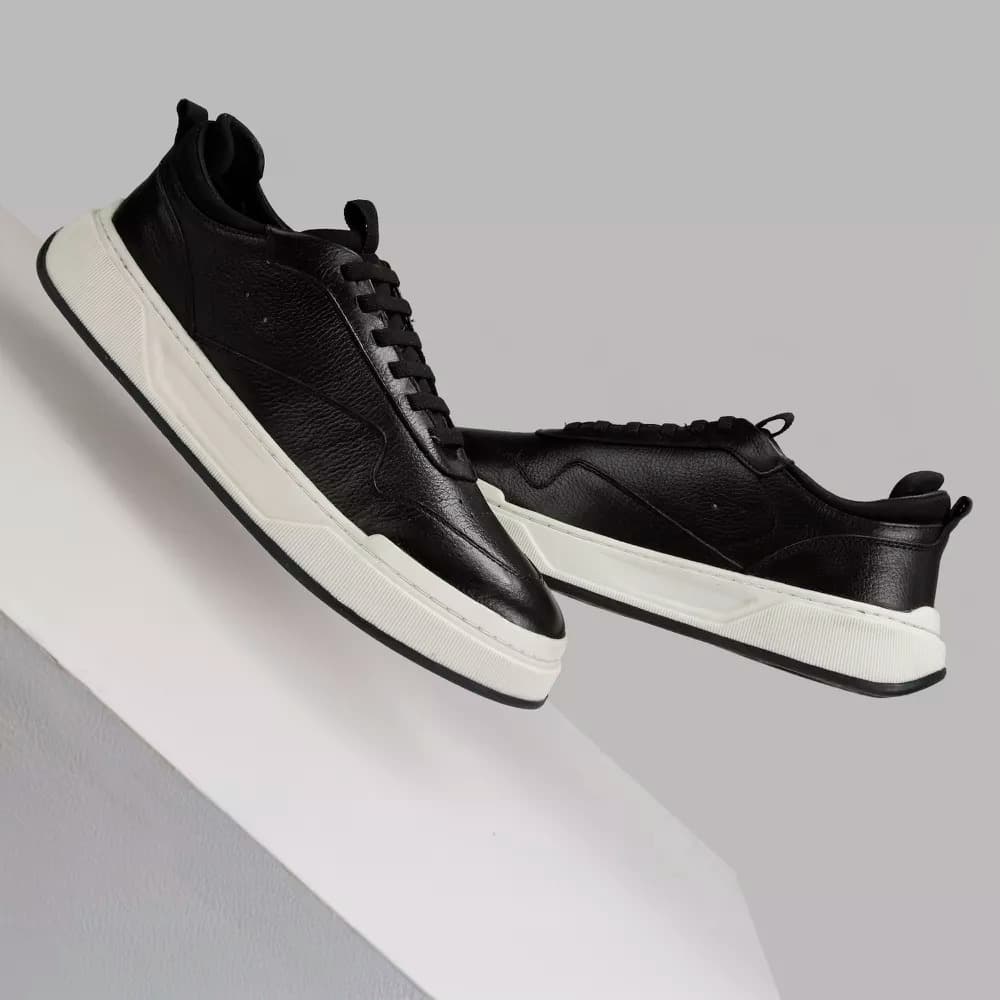 Sapato Rota Shoes Masculino Sola Alta Casual Aumenta Altura Santorini Em Couro Legítimo