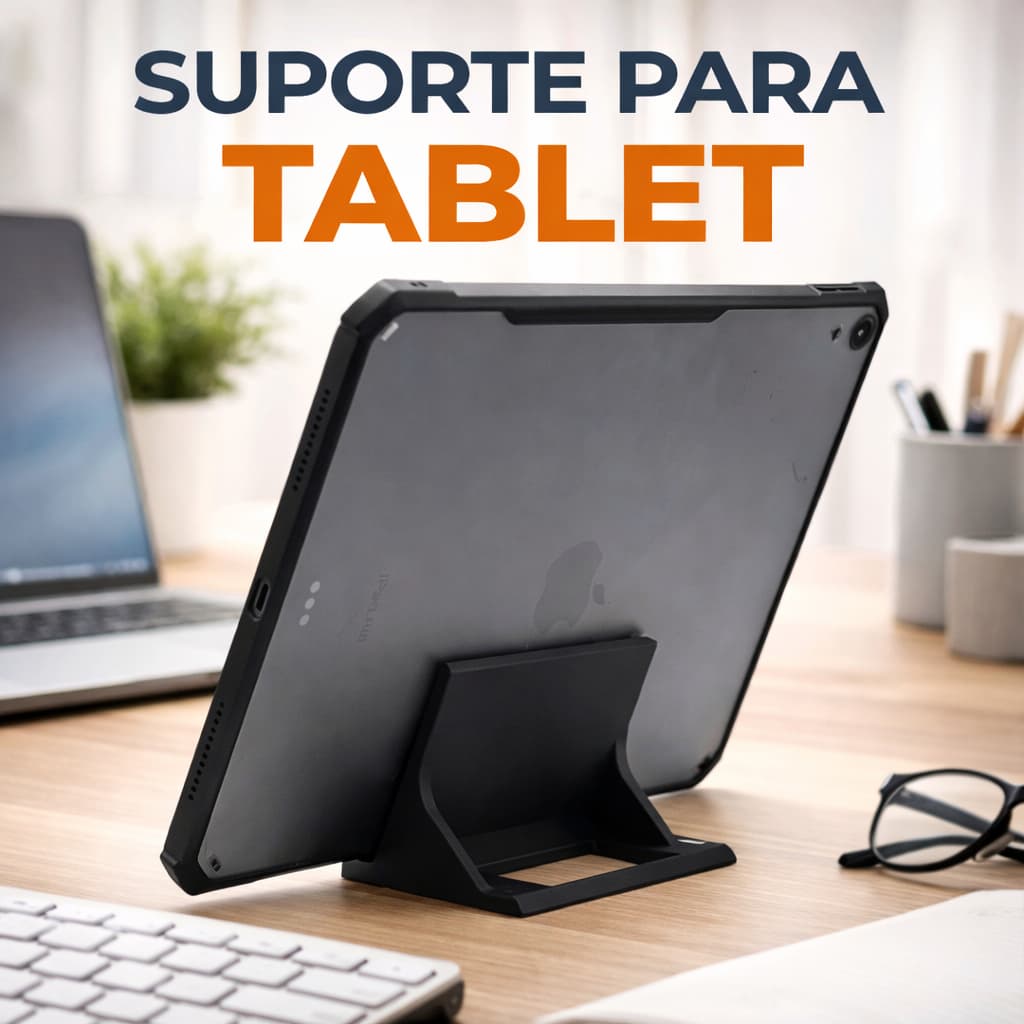 Suporte Para Tablet Elegante BASE MESA Estável Portátil Antiderrapante Resistente Durável