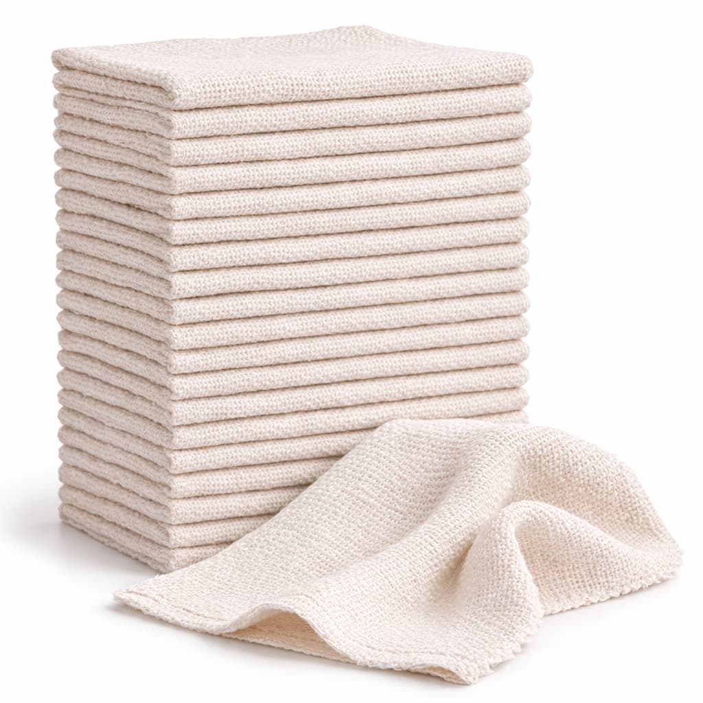 Kit 20 Panos De Limpeza Sacaria 35x45 Super Absorvente Multiuso Cozinha Casa