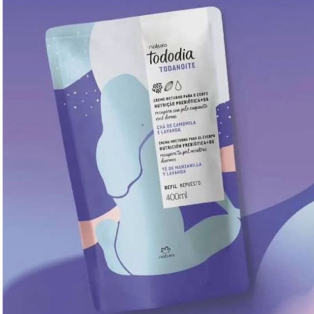 Hidratante Natura todanoite cha de camomila e lavanda REFIL combo com 2 ou 3 un PROMOCIONAL