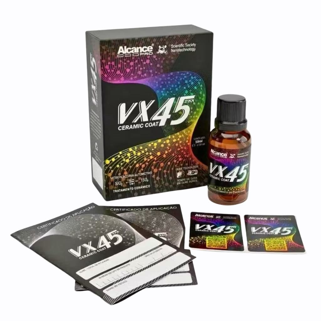 VX45 20ml -Alcance Profissional Ceramic Coat Vitrificador Proteção Avançada
