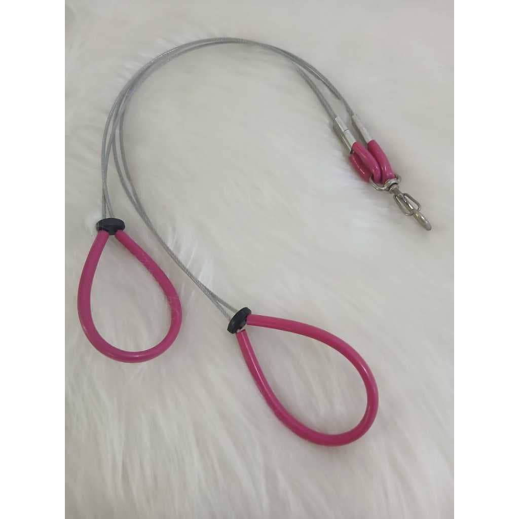 Guia de Aço Dupla Rosa SpacePET Para Banho e Tosa 50/60 cm