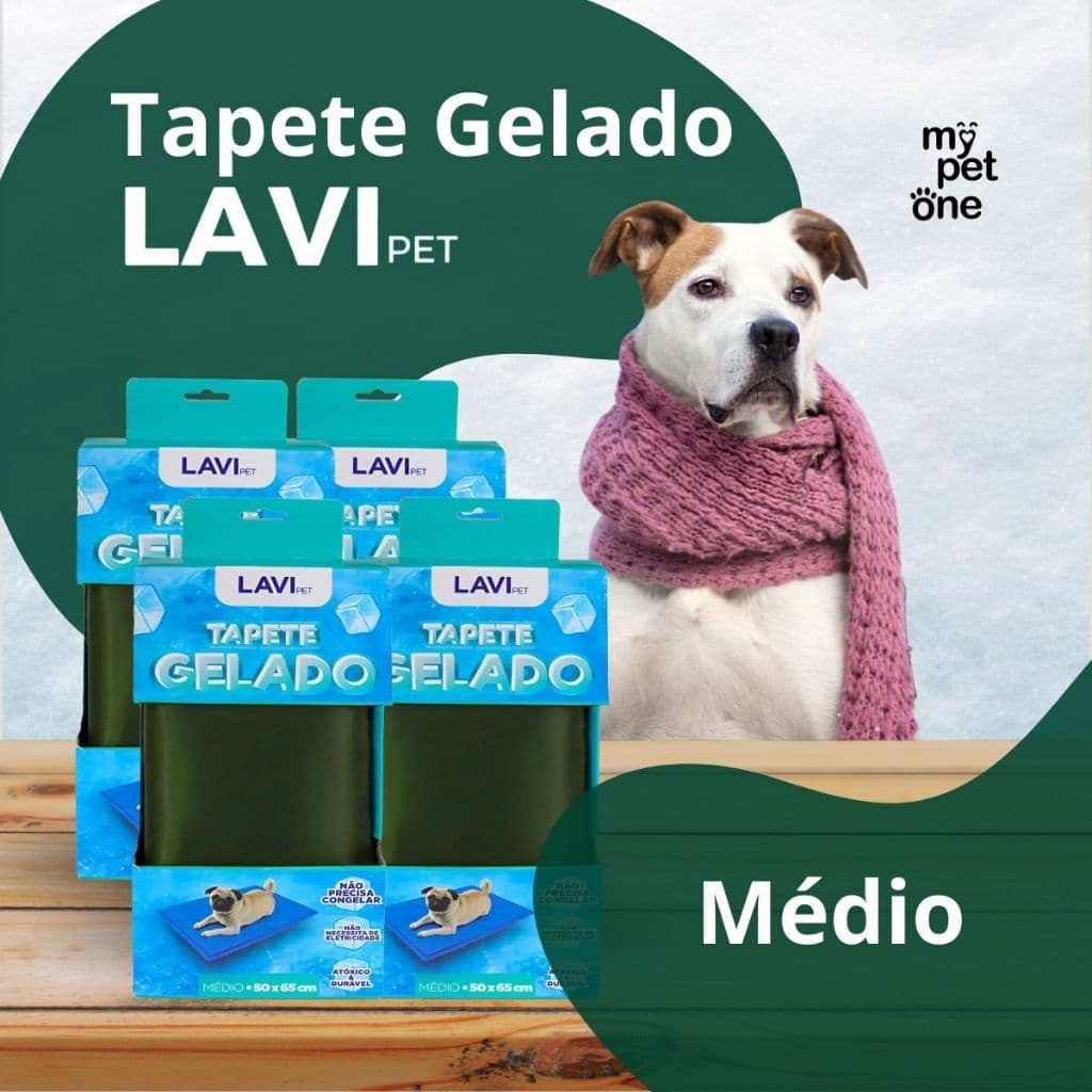 4 Tapete Gelado Refrescante para Cães Médio 50x65cm Lavi Pet | Anti Calor | Conforto para o Pet