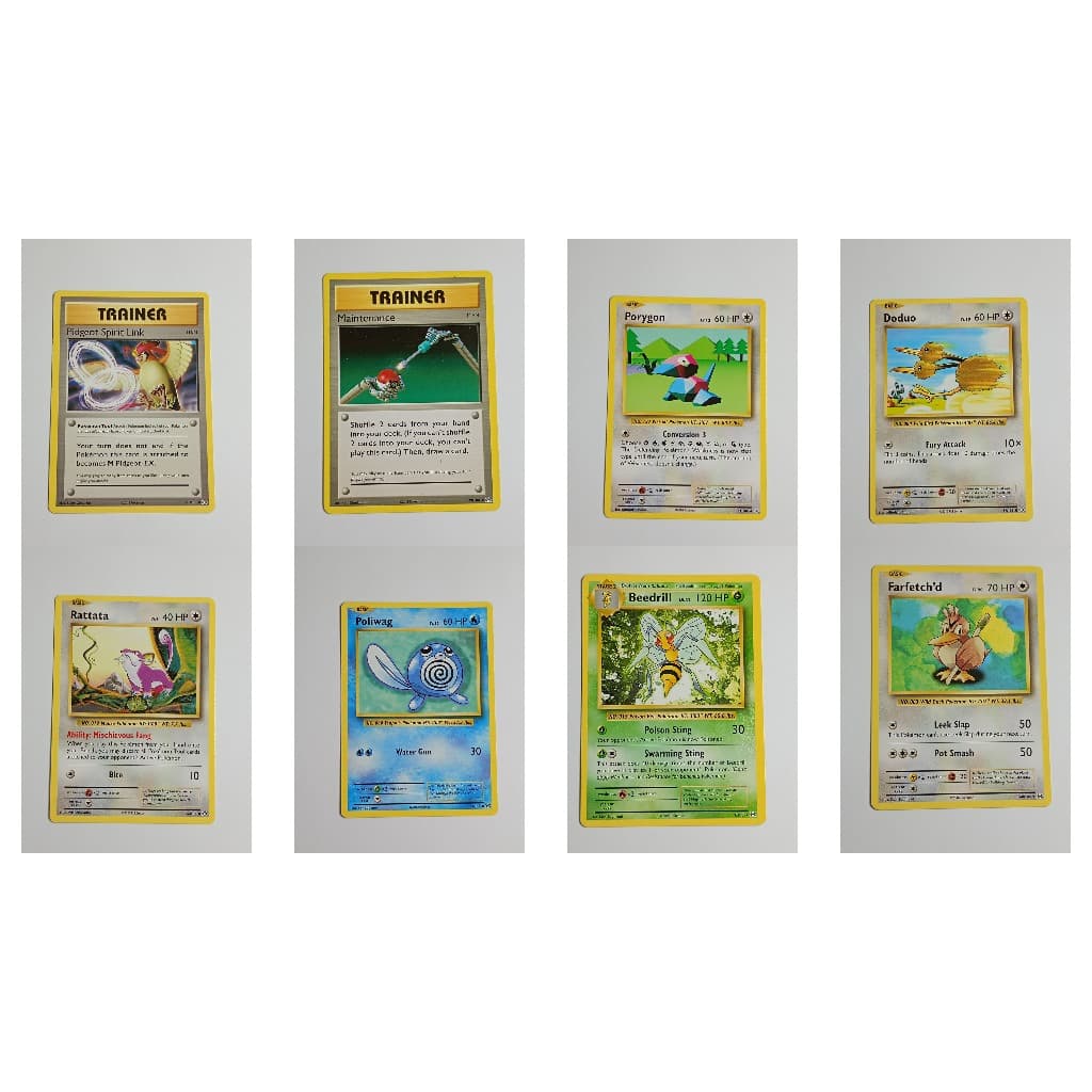 Kit 6 Cartas Clássicas da Expansão Evoluções 2016 Pokémon Estampas Ilustradas TCG Trading Card Game Português e Inglês