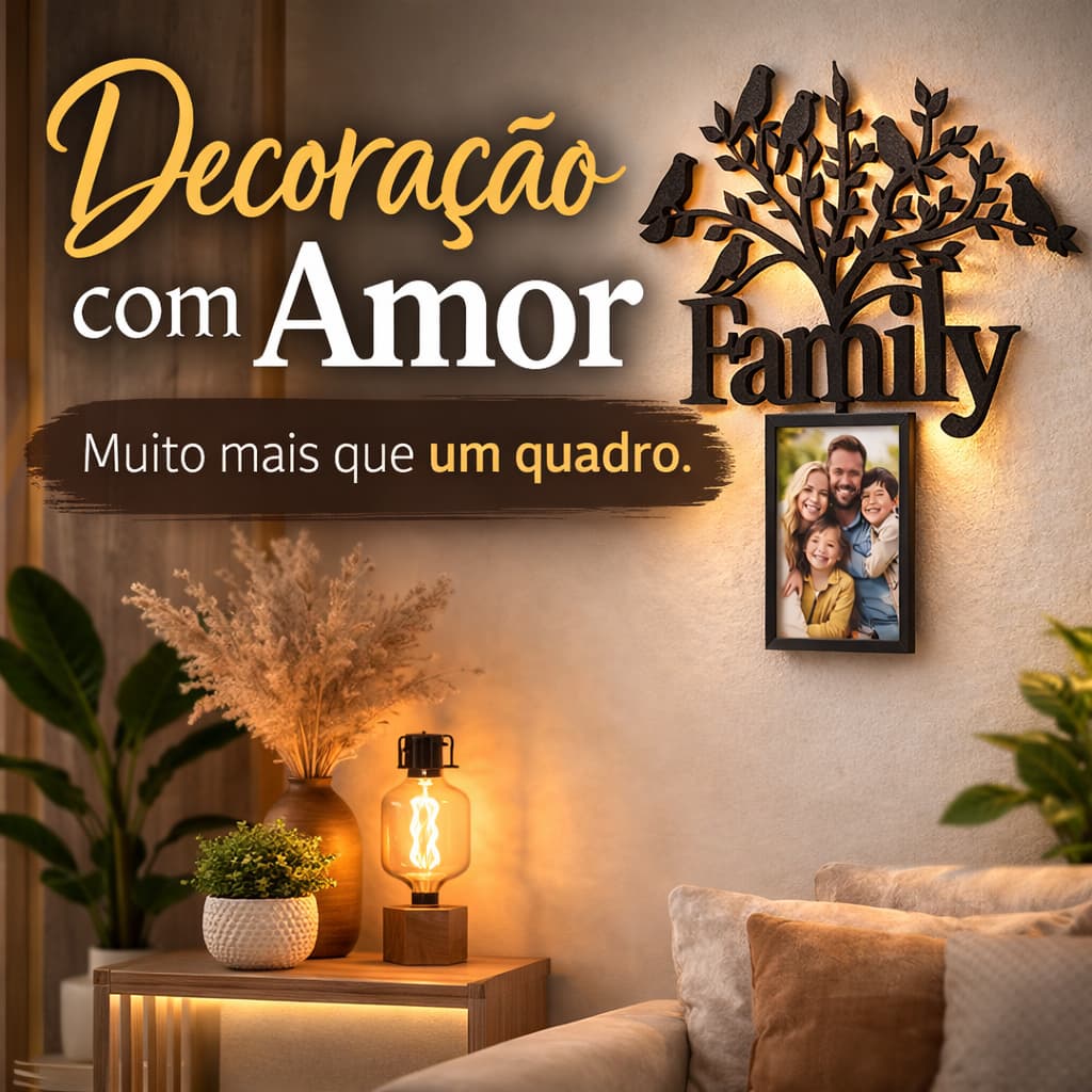 Family Tree™ Decor - Decoração de Parede Quadro de Família