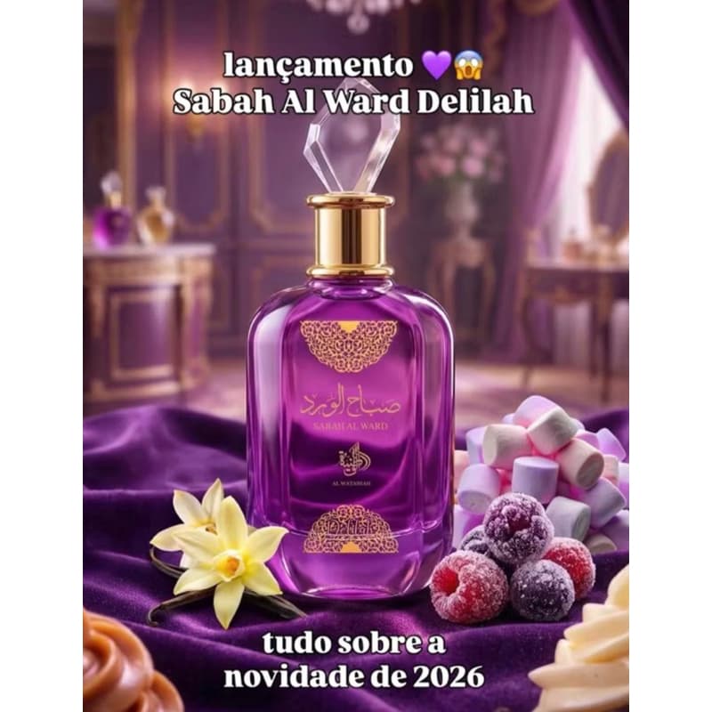Perfume Sabah Delilah al ward Eau de Parfum 100ml Feminino Longa duraçao
