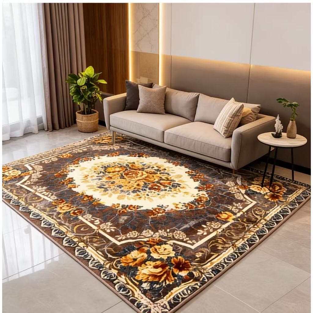 Tapete GRANDE Floral 200cm X 230cm Antiderrapante Para Quartos, Sala.BOA QUALIDADE!!! Top Li Original