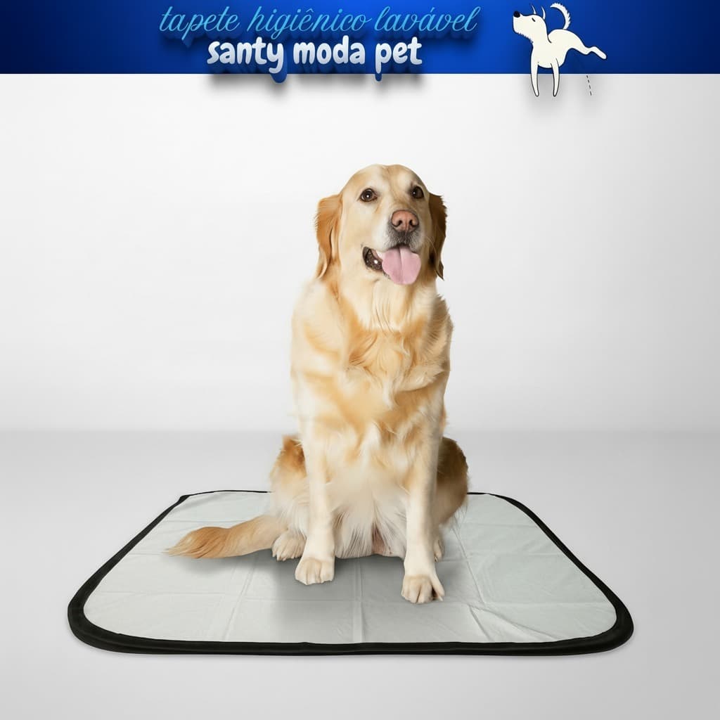 Santy Moda Pet Tapete higiênico lavável, Tapete canino para casa, Tapete de piso para animais 1 unidade