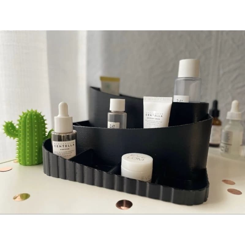 Organizador de Maquiagem e Skincare Grande com Divisórias | Porta Perfumes Cosméticos para Penteadeira Banheiro ou Loja