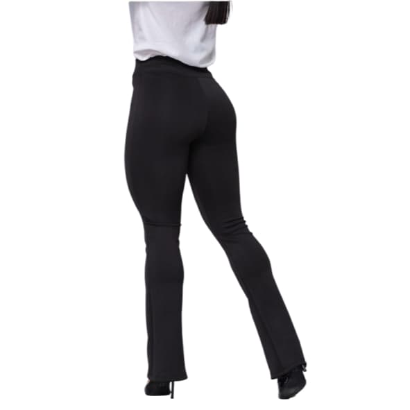Calça Flare Feminina Cintura Alta Modela Bumbum Boca de Sino Legging Flare Bailarina Preta Moda Feminina