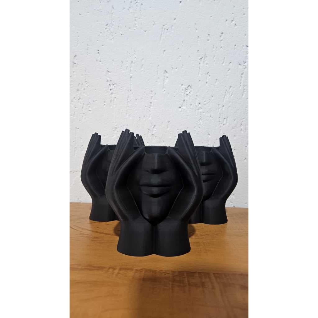 Porta Pincéis Rosto Feminino Decorativo Organizador Maquiagem Impressão 3D