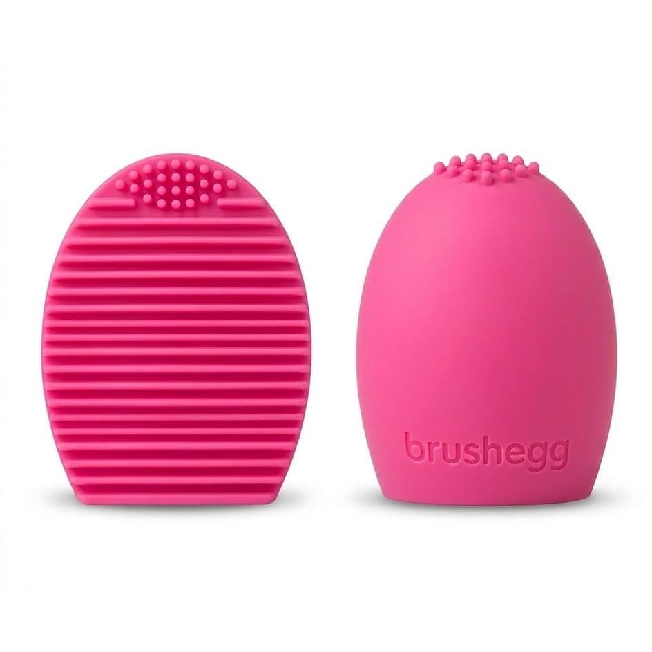 Limpador de Pincéis de Maquiagem em Silicone Brushegg – Higienização Rápida e Prática