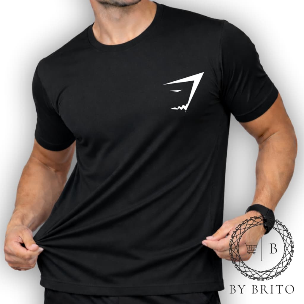 Camisa  Camiseta Dry Fit Masculina Camiseta Modelo GYM 01 Academia Corrida Crossfit Tecido Leve