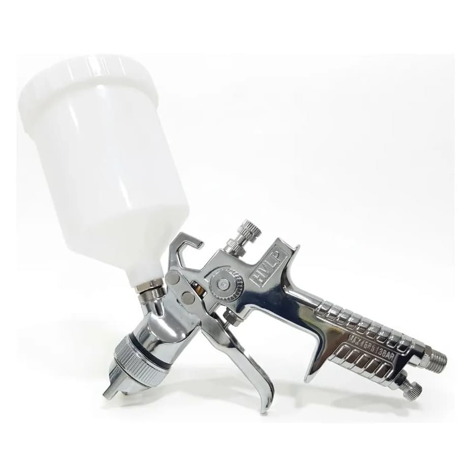 Pistola De Pintura Gravidade Hvlp Bico 1.4 600 Ml Cinza 000