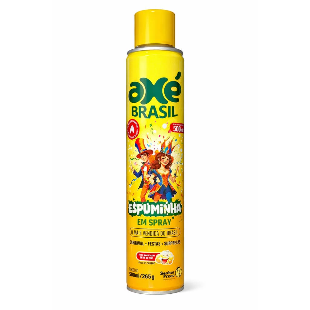 Spray De Espuma Carnaval Neve Slime Diversão Festa 500ml  Festas e Diversão