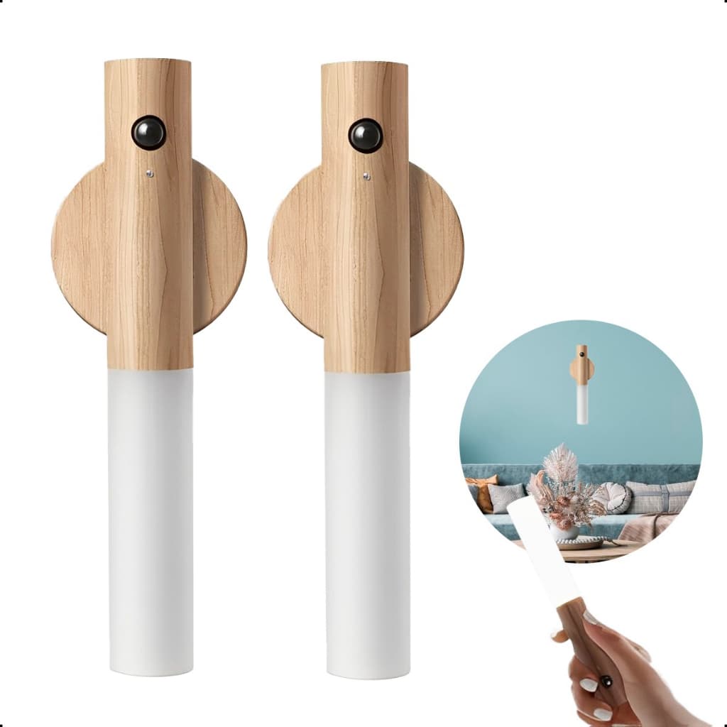 2x Luminária De Parede Cabeceira Cama Automática Decorativa