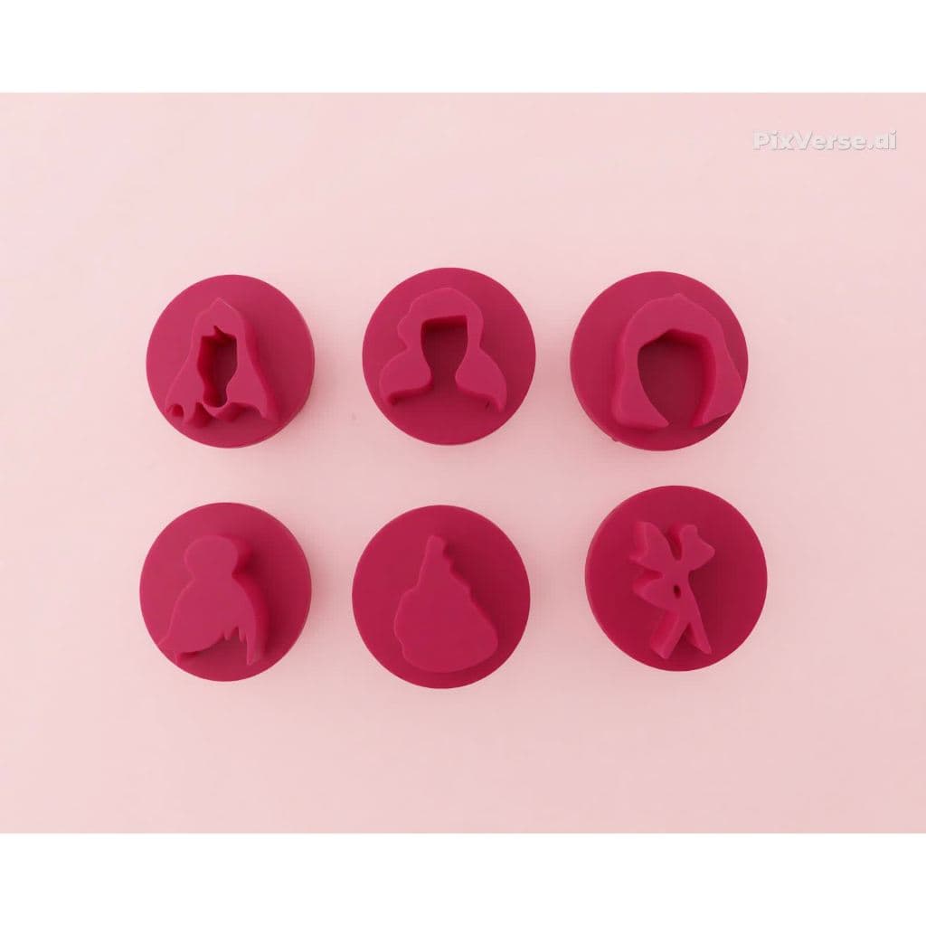 Kit 6 Carimbo Marcador Brigadeiro Disney Princesas
