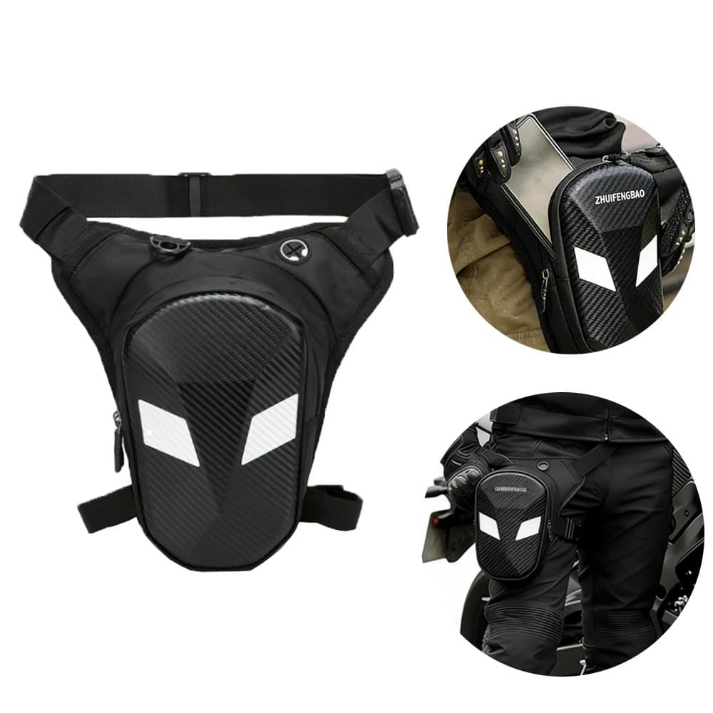 Pochete Bolsa Lateral Para Perna Moto eva Impermeável Bolsa