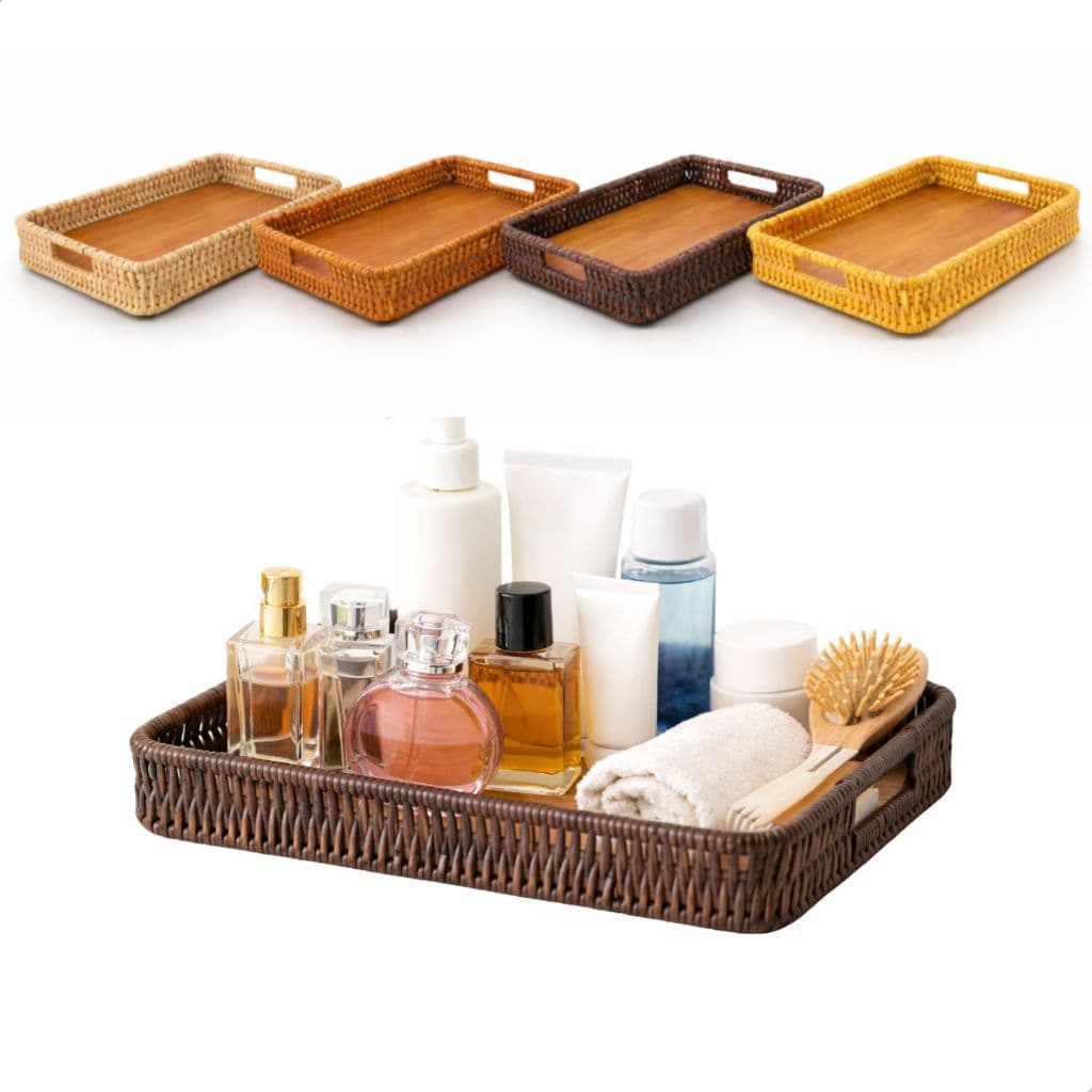 Bandeja Servir Decorativa Elegante Organização Mesa Cozinha Decoração