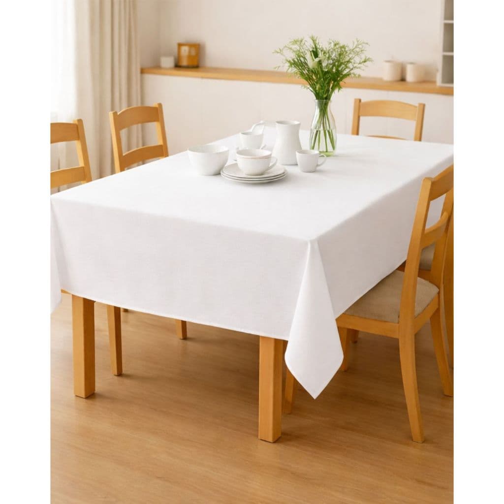 Toalha De Mesa 6 Lugares/Cadeiras retângular Oxford Liso | Cozinha | Sala De Jantar
