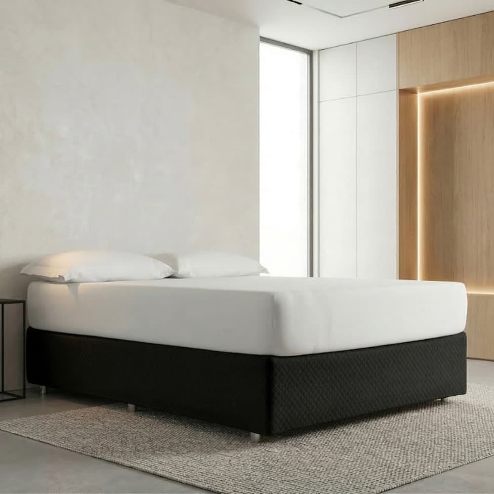 Saia Box Matelada Queen Decorativa Moderna 100% Poliéster Tecido Macio