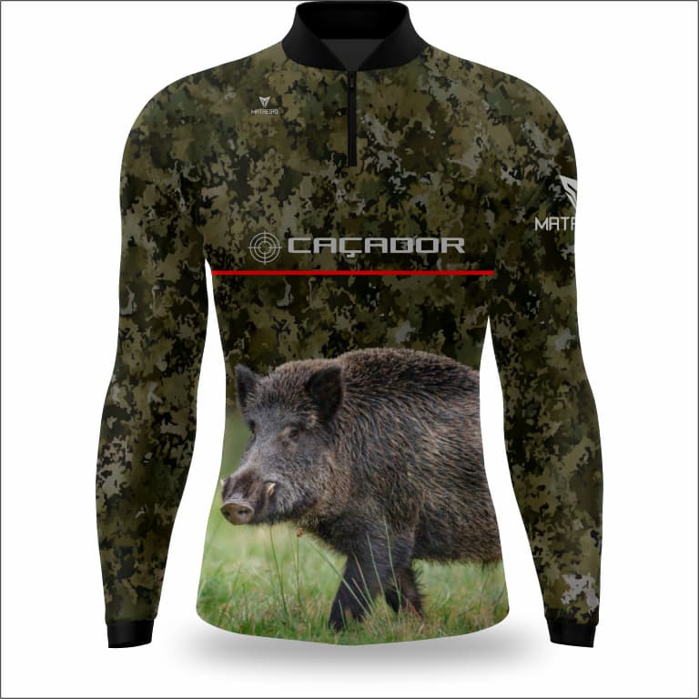 Matreiro Camiseta UV Caçador Manga Longa Proteção Solar