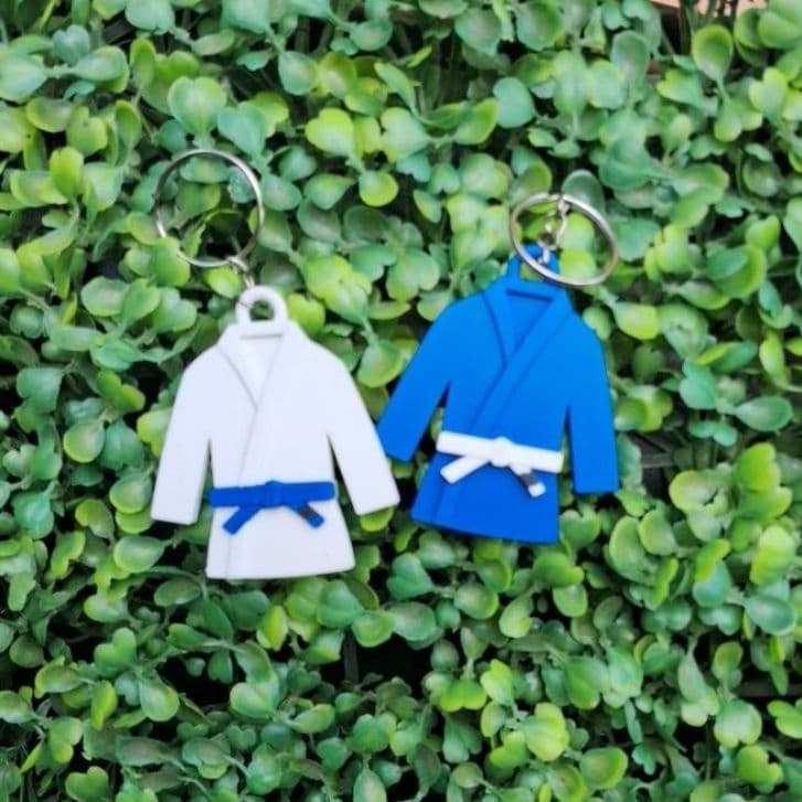 Chaveiro Kimono de Jiu-Jitsu 3D – Artes Marciais | Presente para Lutadores