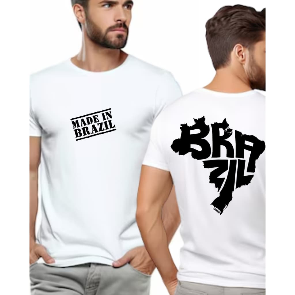 Camiseta MADE IN BRAZIL camisa brasileira moda masculina blusa brasil