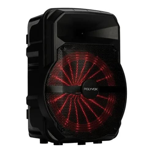 Caixa Som Bluetooth Ativa Polyvox XC-710T 300W Preto com LED