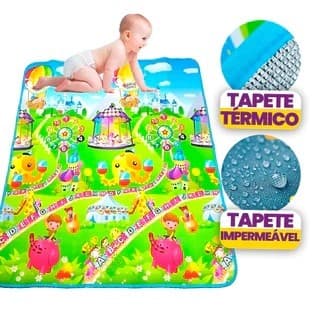 Tapete Termico Infantil Bebe Estampas Atividades Educativo Tapetinho Lavável 1,20X0,90cm - Sortidos
