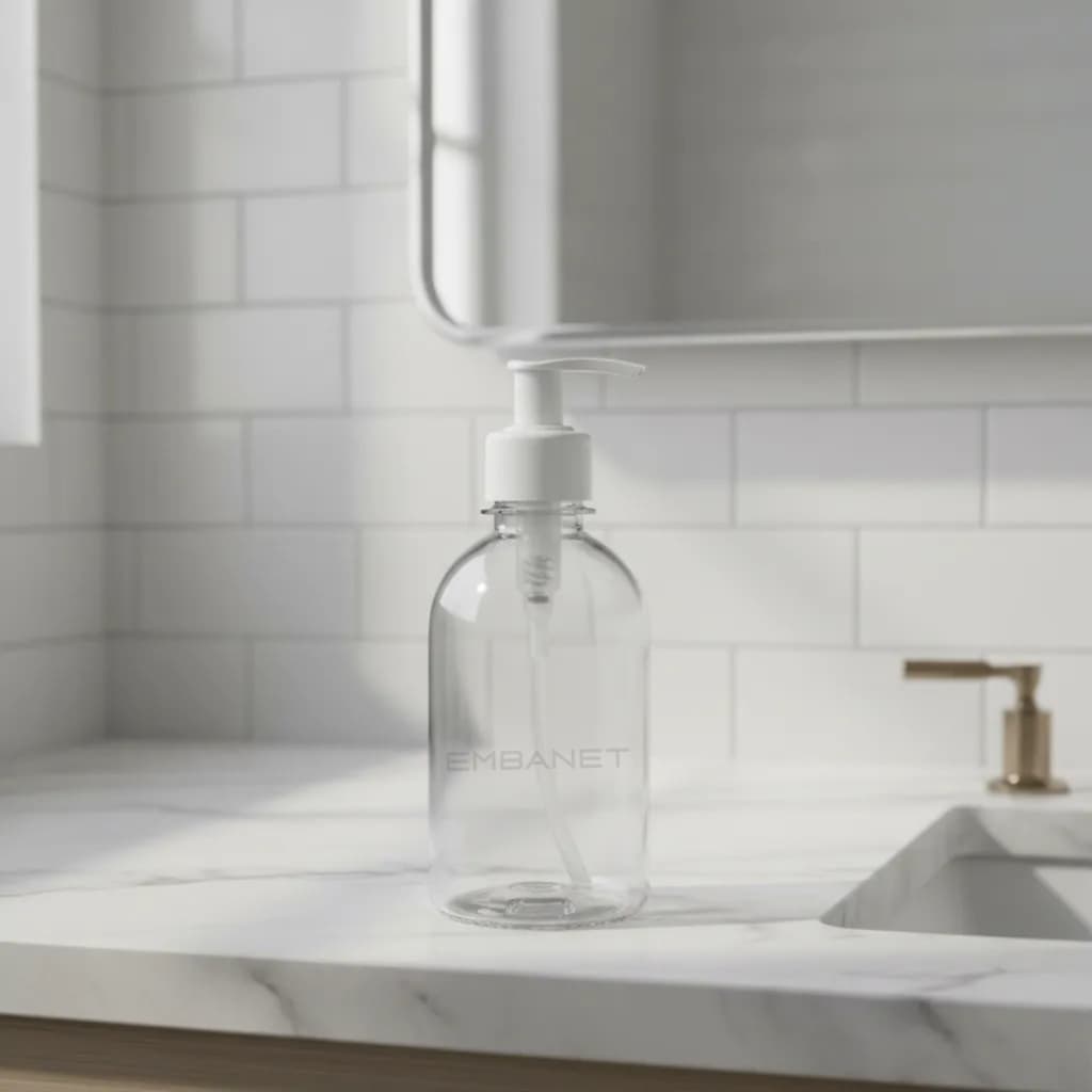 Recipiente P/ Cremes Capilares Válvula Bico de Pato 250ml 5u
