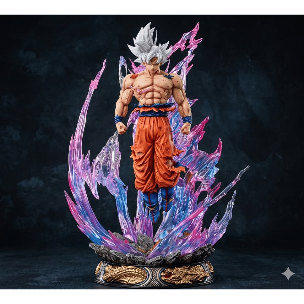 Dragon Ball Z, boneco goku, goku ultra instinto, action figure anime, figura goku, goku instinto, brinquedo meninos,