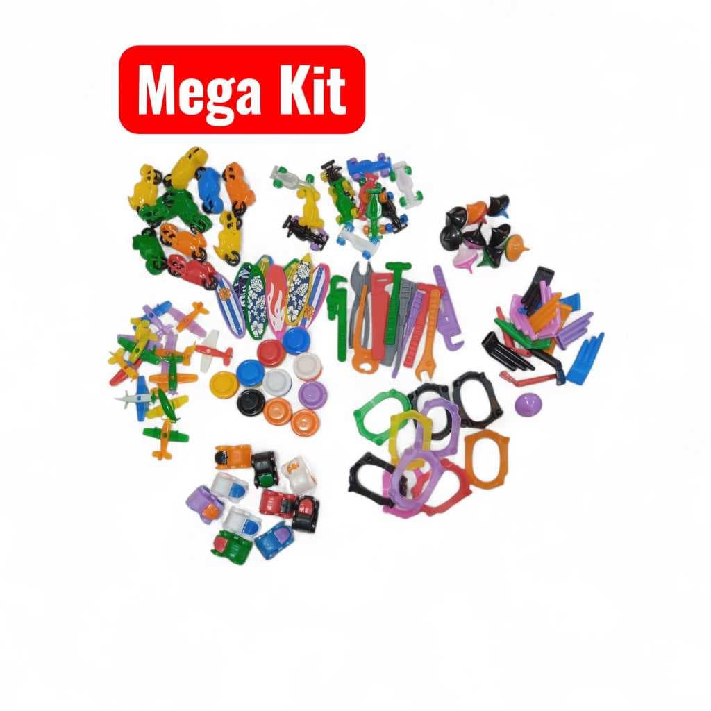 KIT 100 Mini Brinquedos para Lembrancinhas Aniversário Festa Saquinho Supresa Prenda Dia das Crianças
