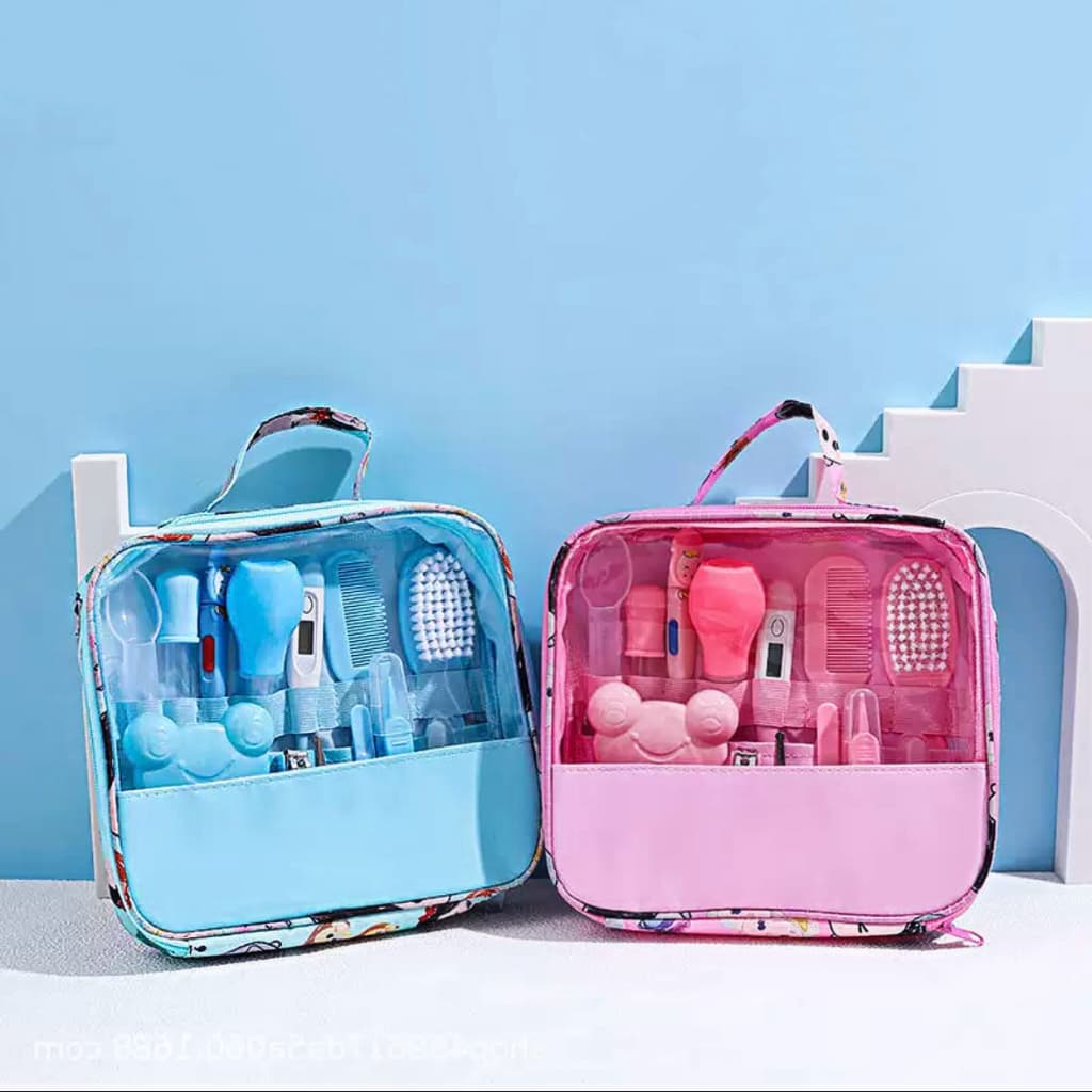 Kit de Cuidados para Bebê 13 Peças Sem BPA  Higiene Completa Recém-Nascido Seguro