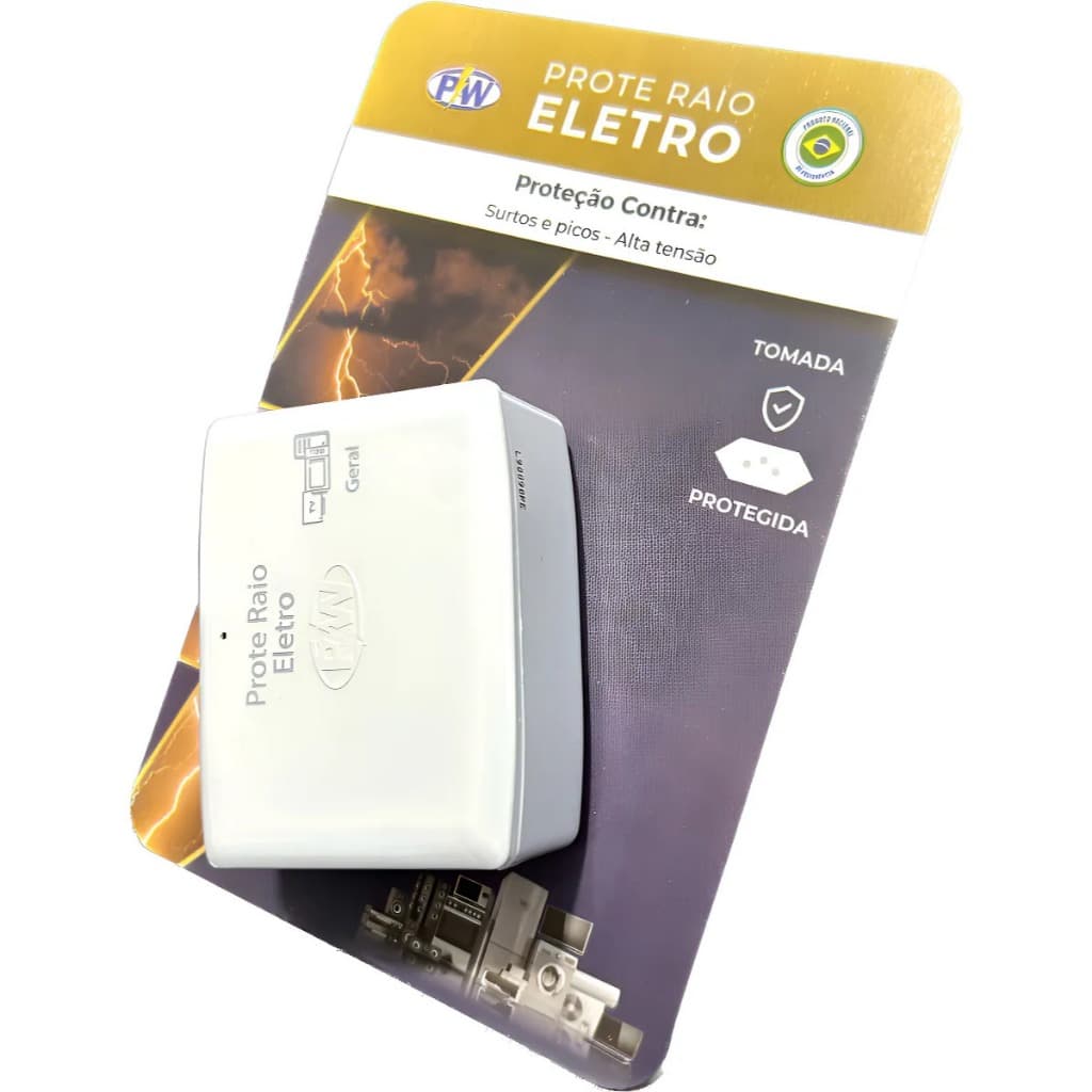 Prote Raio Eletro Geral Com 2 Tomada Pw Universal 20a Bivolt