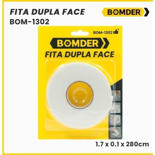Fita Kit 2 unidades Fita Dupla Face Espuma Branca - Alta Aderência, Fixação Permanente, Sem Barulho