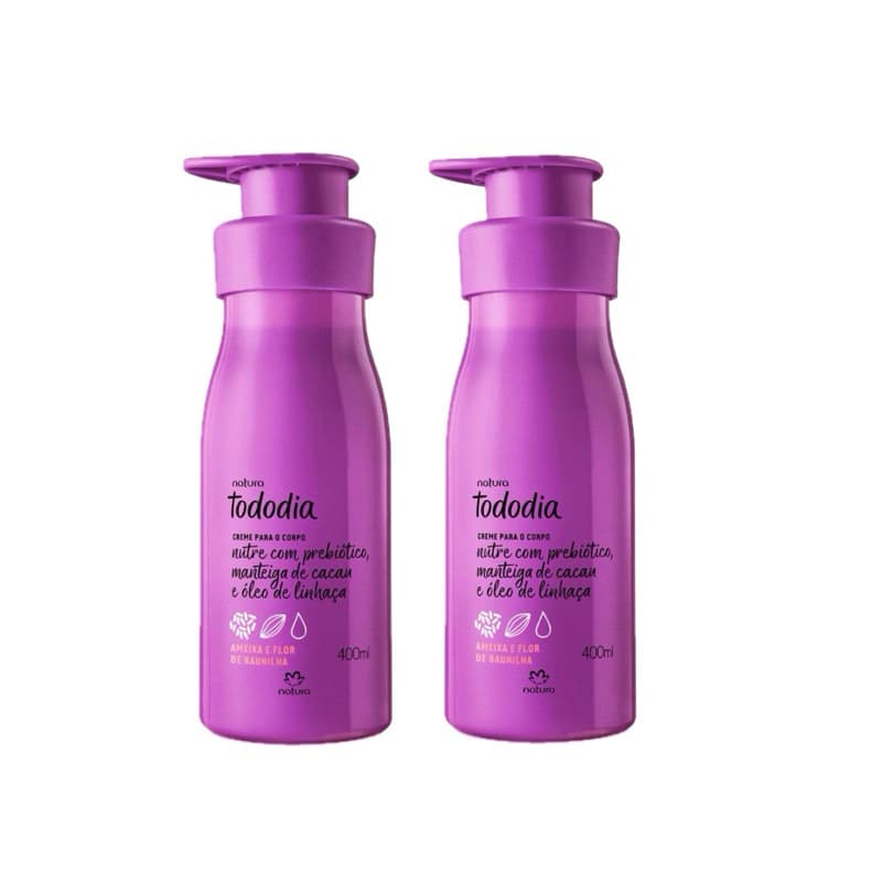Kit Natura Tododia Hidratante corporal Ameixa e Flor de Baunilha 400ml (2 unidades)