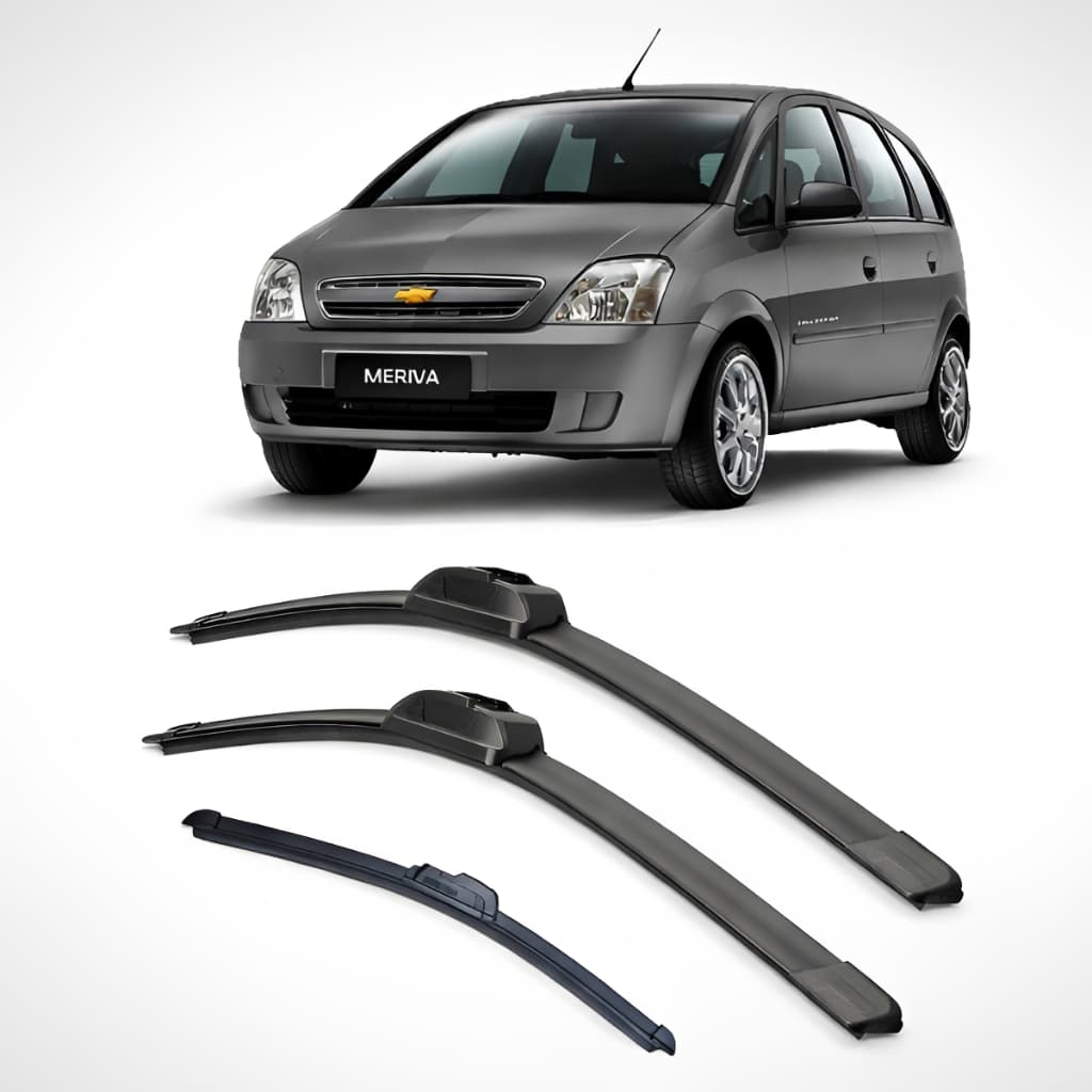 Jogo Limpador Parabrisa Palheta Chevrolet Meriva 2002 A 2012
