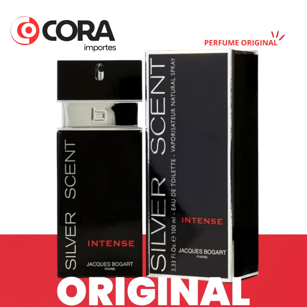 Perfume Masculino Jacques Bogart Silver Scent Intense Eau de Toilette 100ML