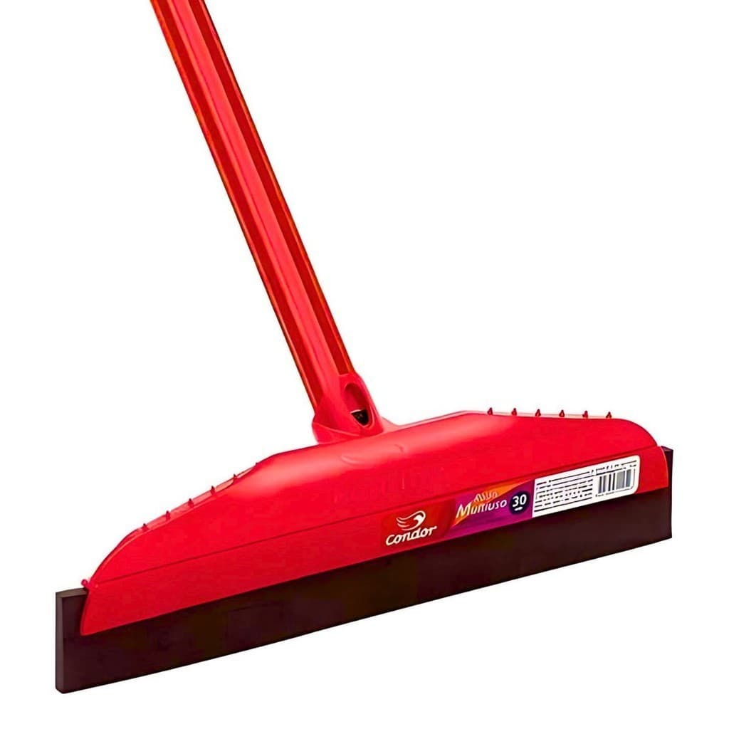 Rodo Multiuso 30cm Com Cabo Aço Limpeza Banheiro Eficiente Seca Rápido Qualidade Condor
