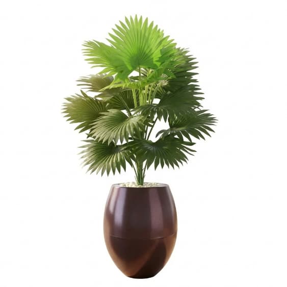 Planta Artificial Palmeira Leque Decoração Vaso Atacado