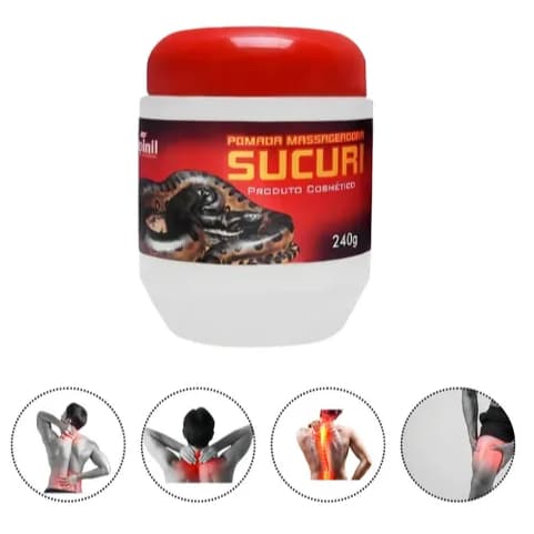 Pomada Massageadora Sucuri 240g - Apinil Cosméticos