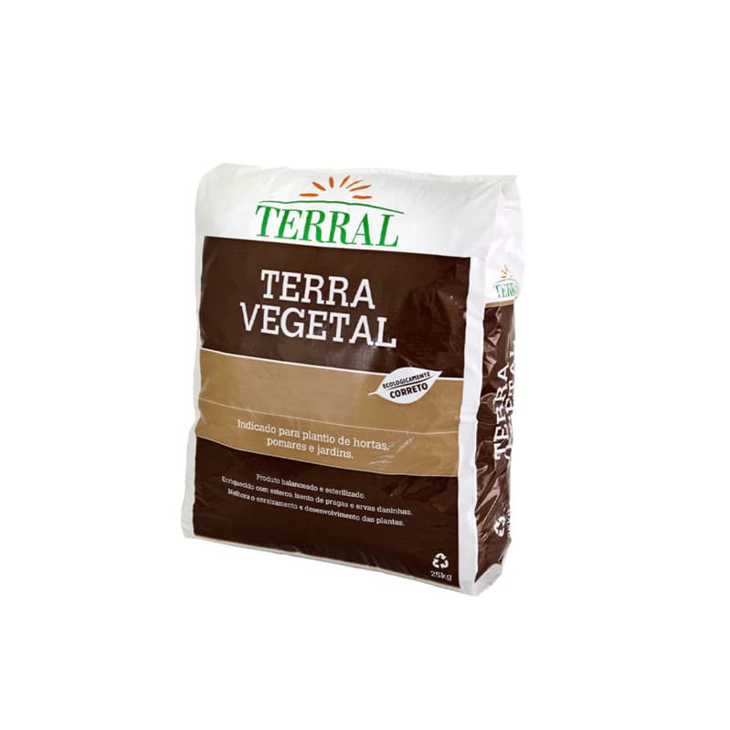 Terra Vegetal Terral 25kg adubada selecionada