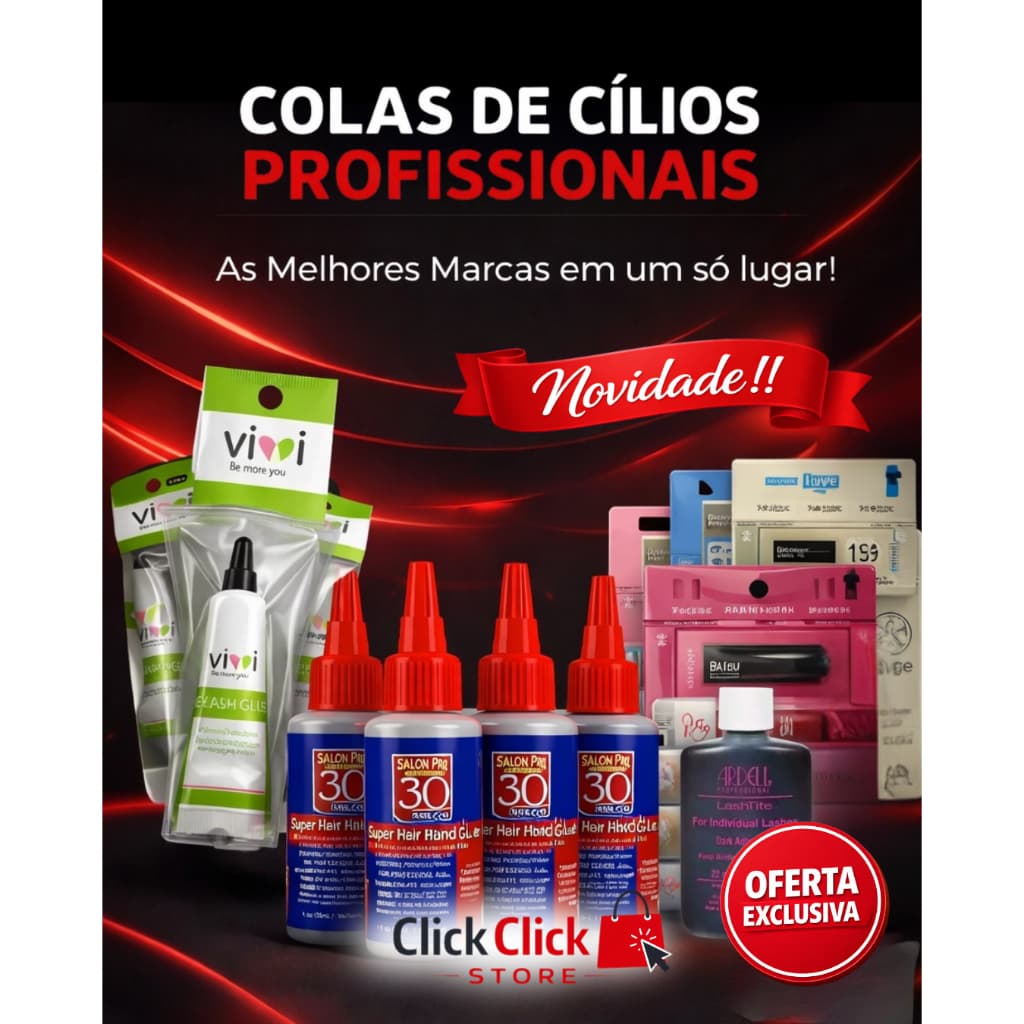 Cola de Cílios Profissional DAFU, Real Love, Ludurana, Ardell, Salon Pro e Vivi *Escolher Variação*