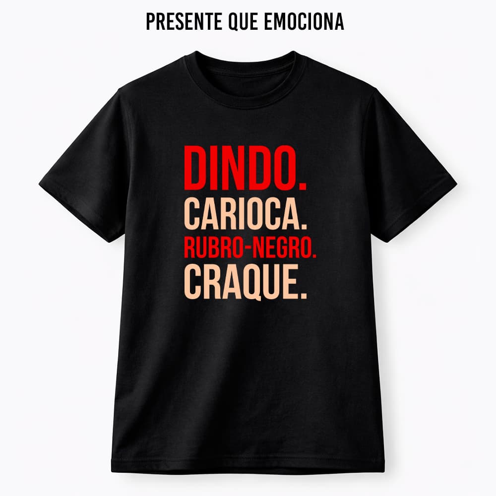 Camisa Camiseta 100% algodão premium Dindo - Padrinho Time do Coração – Presente Perfeito Edição Exclusiva