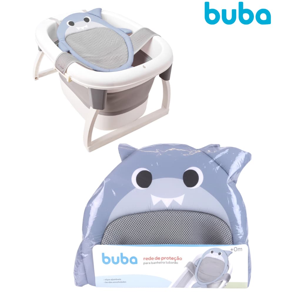 Rede de Proteção para Banheira Tubarão Bebê Infantil Novidade Buba