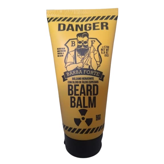 Bálsamo Barba Forte Danger 170g Balm Hidratante Modelador Óleo Barba Macia Sem Frizz