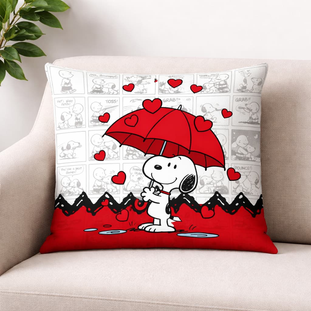 ALMOFADA COMPLETA SNOOPY CHARLIE BROWN - TAMANHO 30X30
